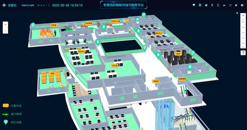 智慧消防3d建模-智慧消防三维可视化管理系统